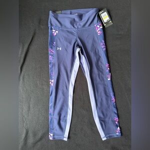 🔥 *NEW*Under Armour Women Compression/HeatGear. High Rise Legging.Floral&Navy.